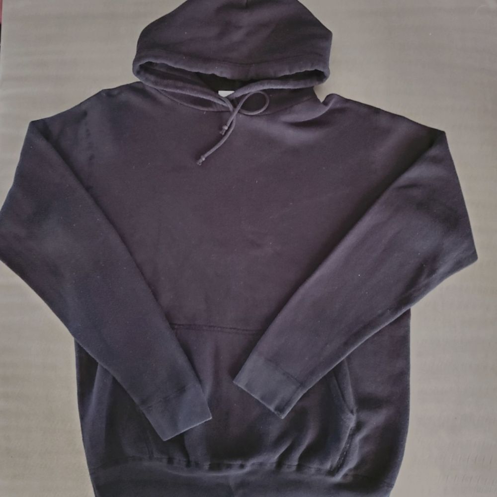 John Elliott Black Kangaroo Pocket Long Sleeve Pullover Hoodie Size 1 Small